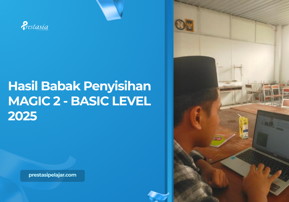 Pengumuman resmi Babak Penyisihan MAGNIFICENT NATIONAL STUDENT VIRTUAL 2 - BASIC LEVEL 2025 oleh CV Bee Digital Prestasi Nusantara. Sebanyak 578 peserta dari total 1.193 peserta SD, SMP, dan SMA dinyatakan lolos ke babak Final Nasional yang akan diselenggarakan pada 07 Desember 2025.